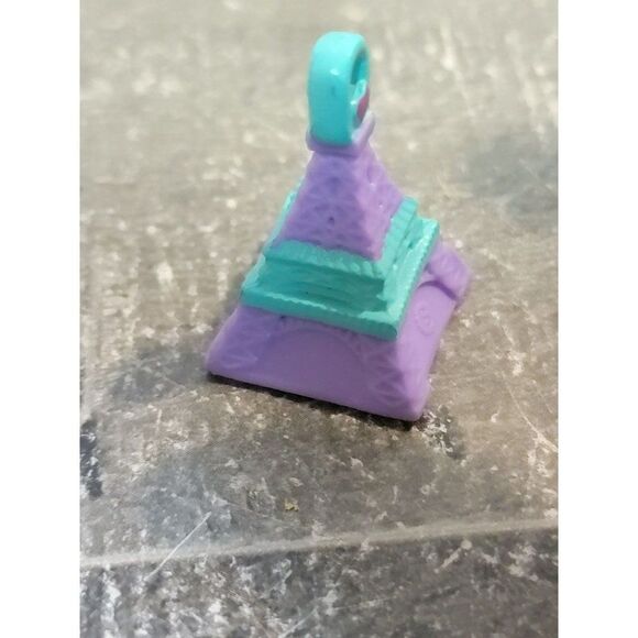 Purple pink Eiffel Tower Shopkins moose charm toy figure - Picture 2 of 4